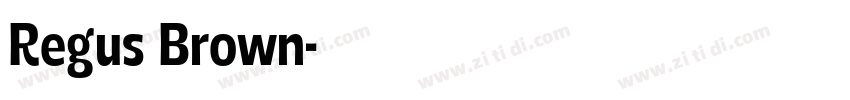 Regus Brown字体转换
